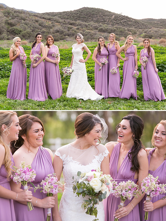 light lavender bridesmaid dresses @weddingchicks