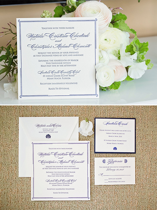 Elegant wedding invitation with flowers, ready for the big day