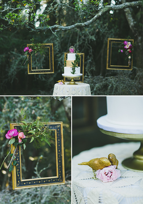cute woodsy cake table idea @weddingchicks