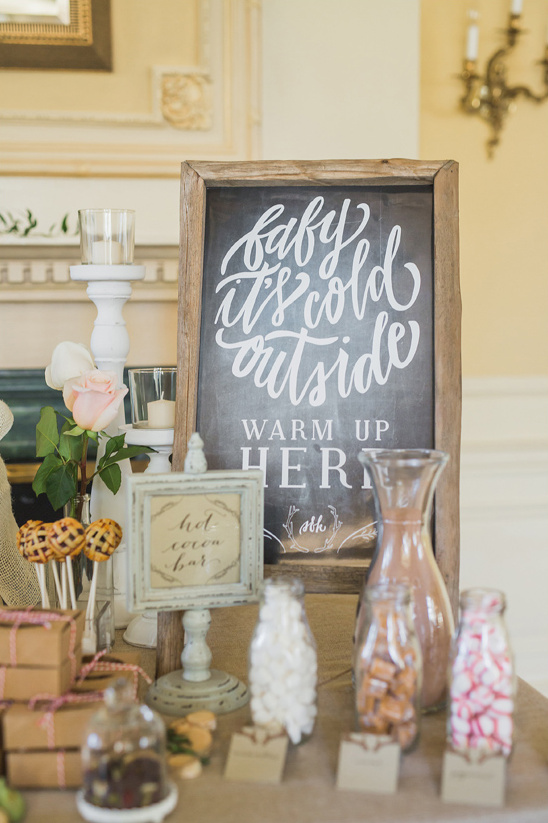 baby its cold out sign @weddingchicks
