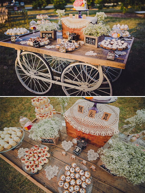 rustic candy table ideas @weddingchicks