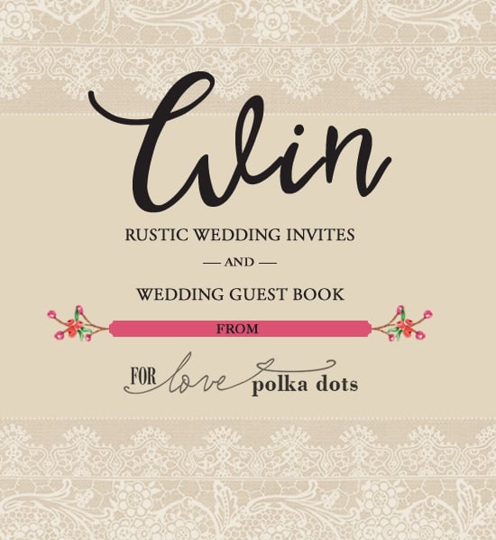 Invites and Guest Book Giveaway From Love Polka Dots