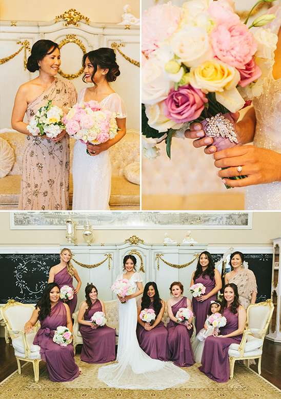 purple bridal party @weddingchicks