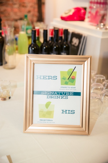 mid-century-blue-and-green-wedding