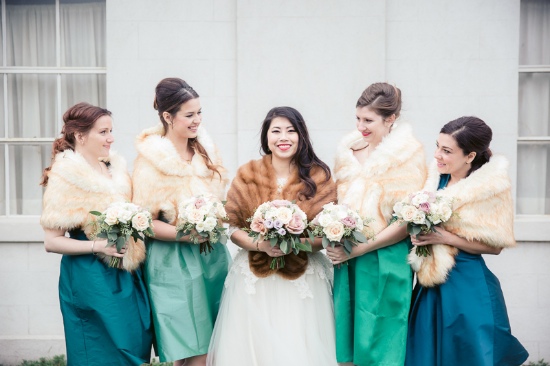 mid-century-blue-and-green-wedding