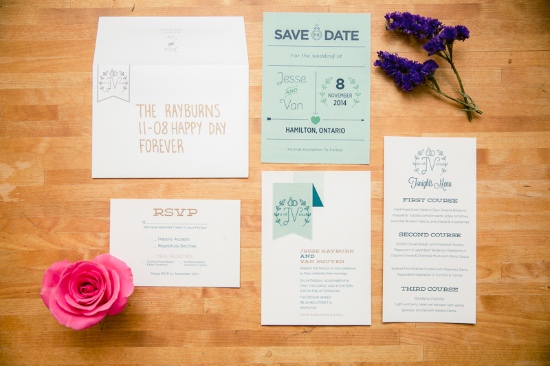 mid-century-blue-and-green-wedding
