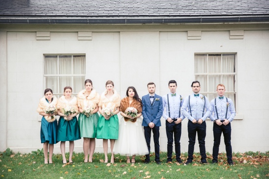 mid-century-blue-and-green-wedding
