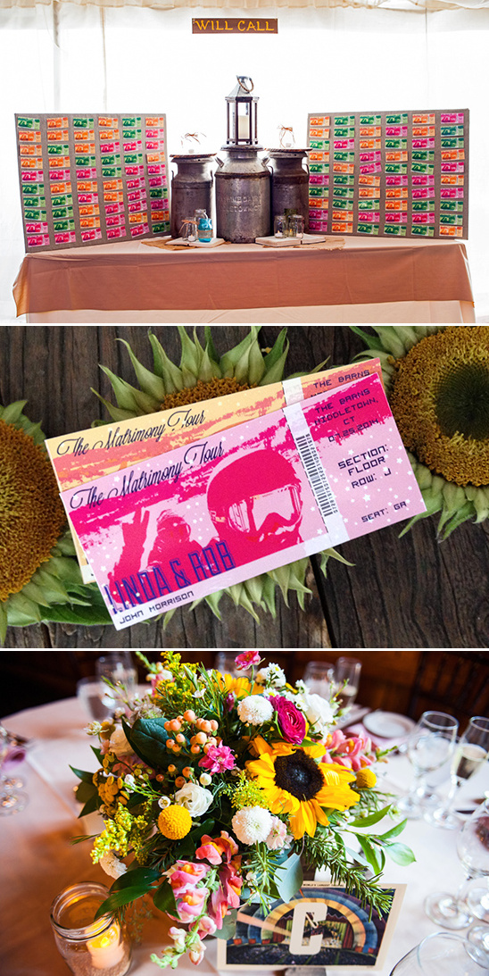 ticket will call escort cards and concert seating style table numbrs @weddingchicks
