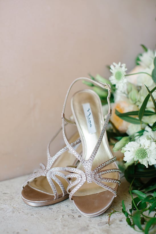 sparkling Nina wedding heels @weddingchicks