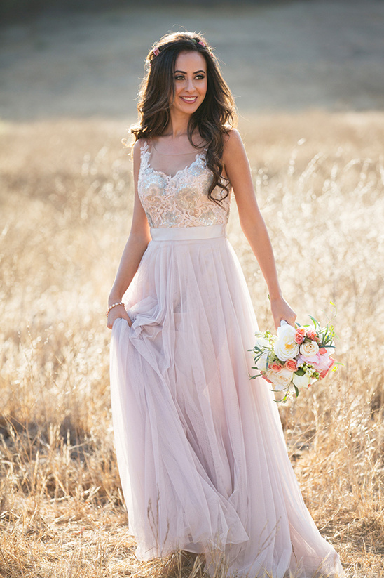 blush BHLDN gown @weddingchicks