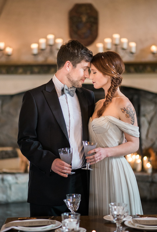 Newlyweds share intimate moment at wedding reception