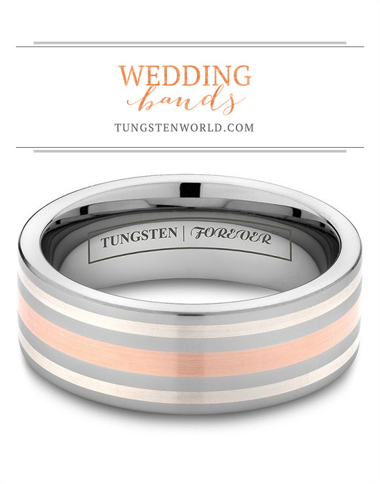 Tungsten World Wedding Bands @weddingchicks