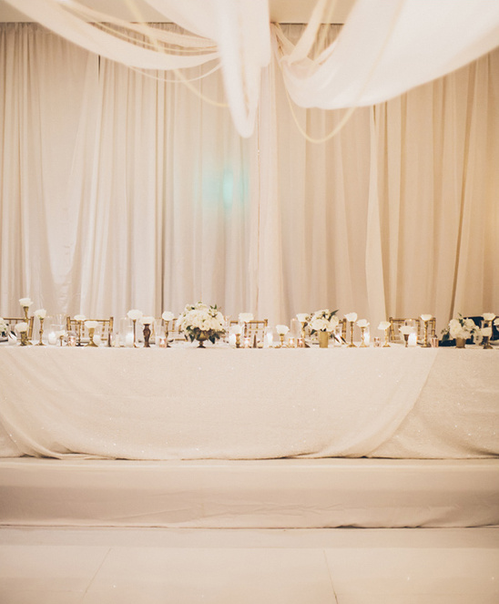 white wedding party table @weddingchicks