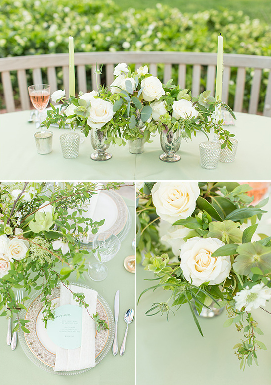 soft cream and white table decor @weddingchicks