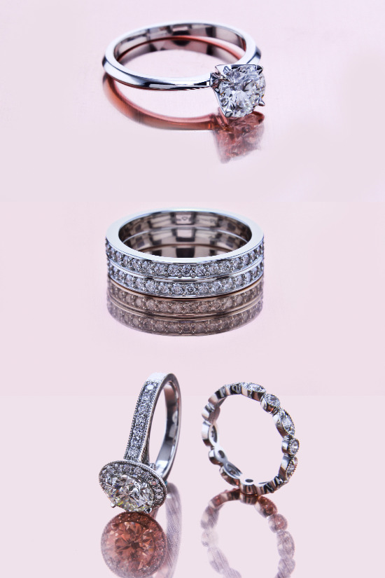 Engagement rings from Brian Gavin Diamonds  @weddingchicks