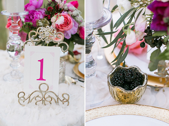 pink table numbers