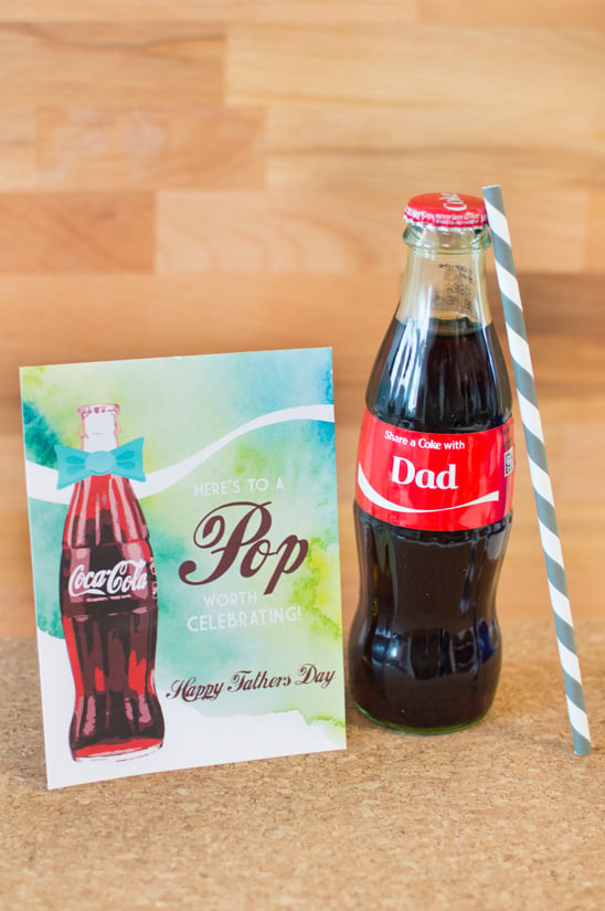 Free Father's Day printable card #ShareaCokeContest
