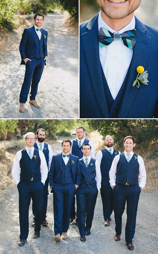 blue and teal groomsmen @weddingchicks