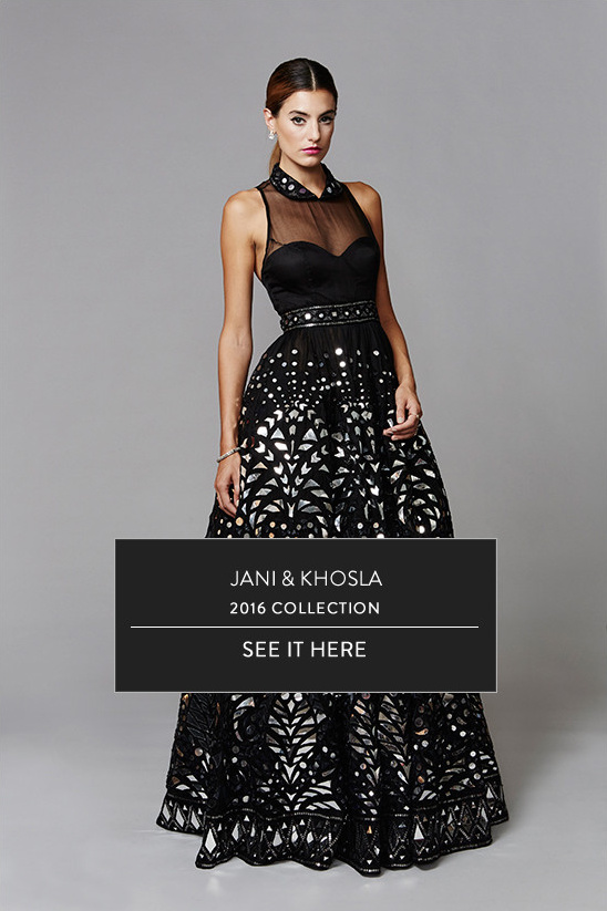 Jani & Khosla 2016 collection dress, perfect for a formal occasion