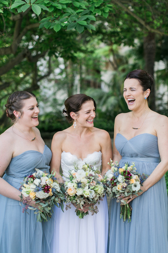 grey blue bridesmaids @weddingchicks