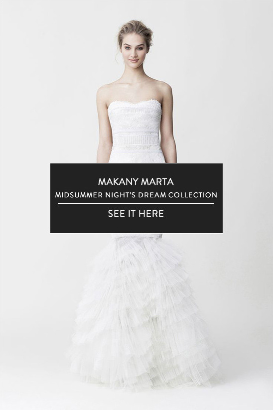 Makany Marta wedding dress from the Midsummer Night's Dream collection
