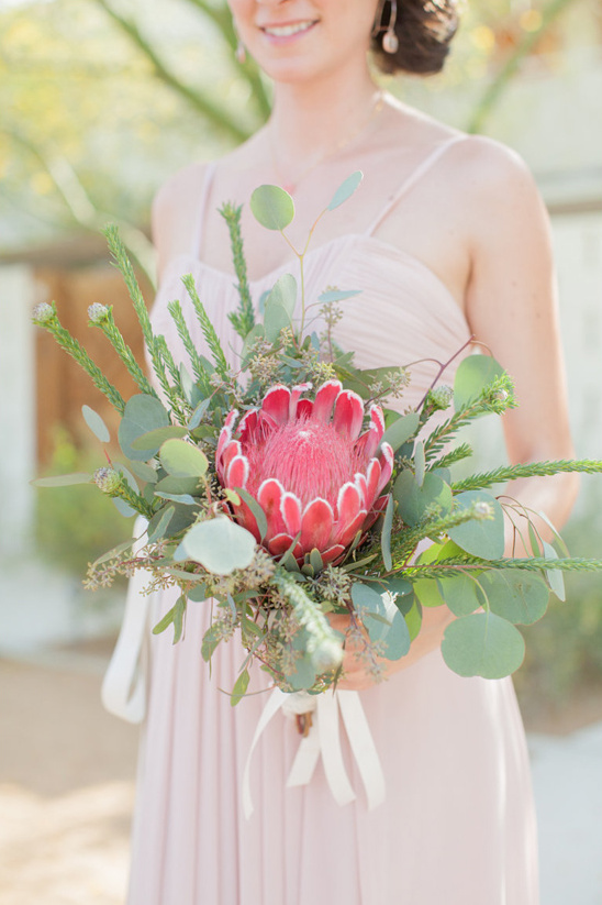 protea bouquet @weddingchicks