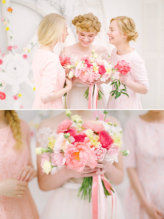 soft pink bridesmaids @weddingchicks