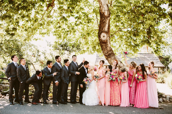 pop-of-pink-modern-wedding