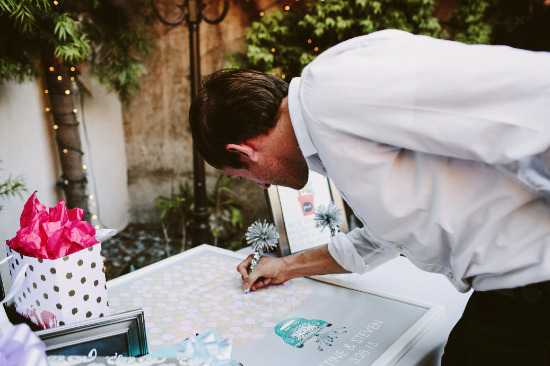 pop-of-pink-modern-wedding