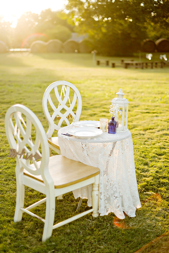 sweetheart table with lace idea @weddingchicks