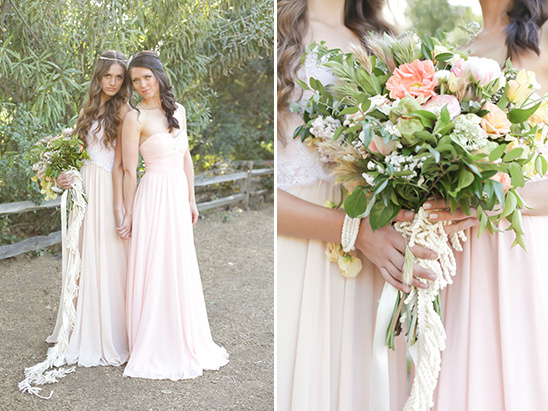 soft pink bridesmaid dresses by Jamie Elyse Couture @weddingchicks