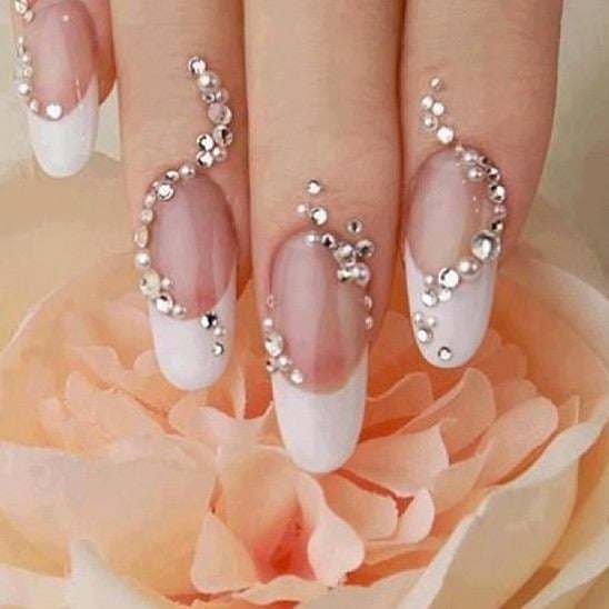 100 Delicate Wedding Nail Designs - Weddingchicks