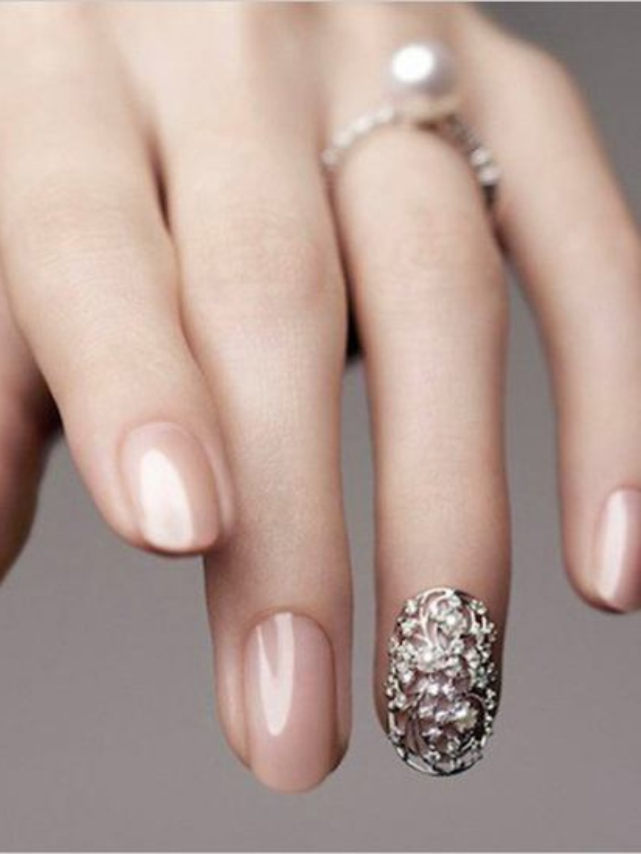 100 Delicate Wedding Nail Designs