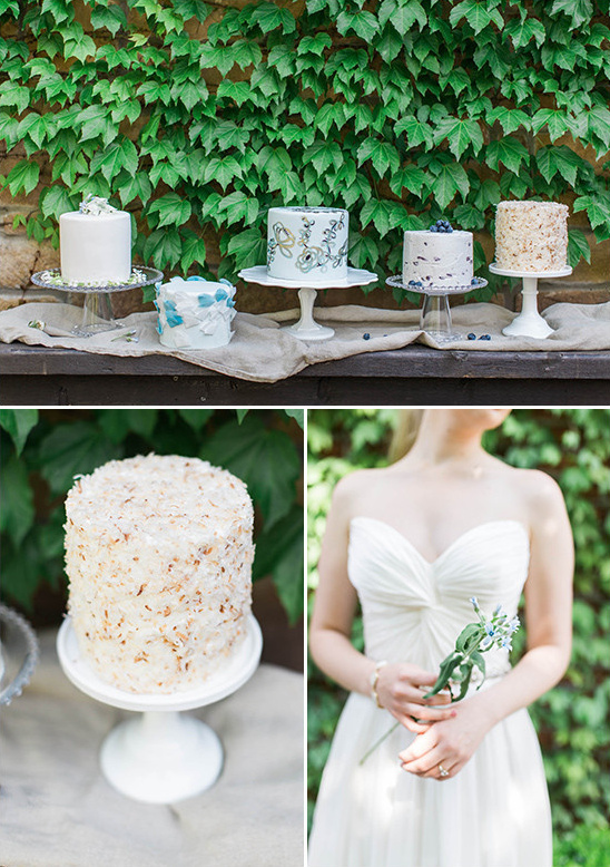 elegant wedding cake table @weddingchicks