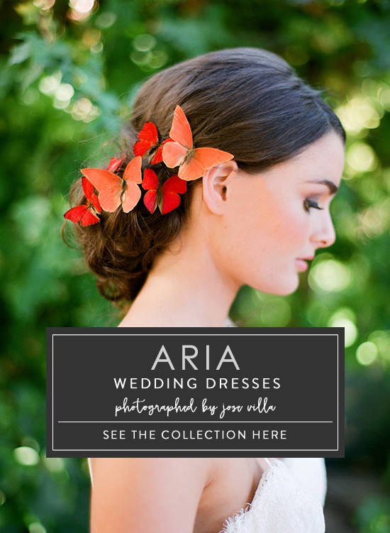 Aria wedding dress collection photographed by Jose Villa @weddingchicks