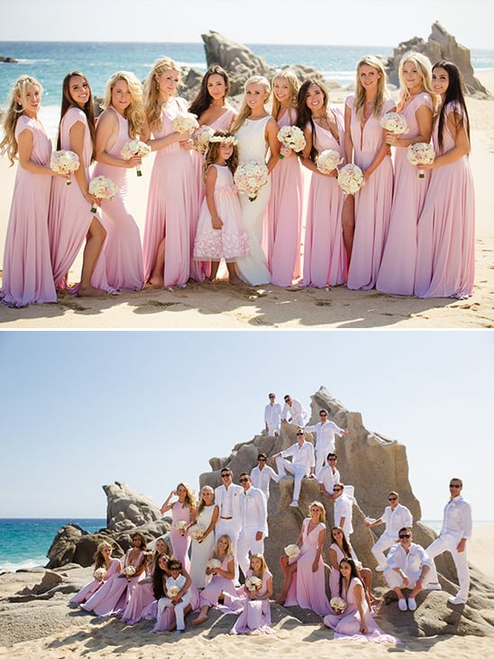 Brooke Brinson beach wedding with Paris Hilton @weddingchicks