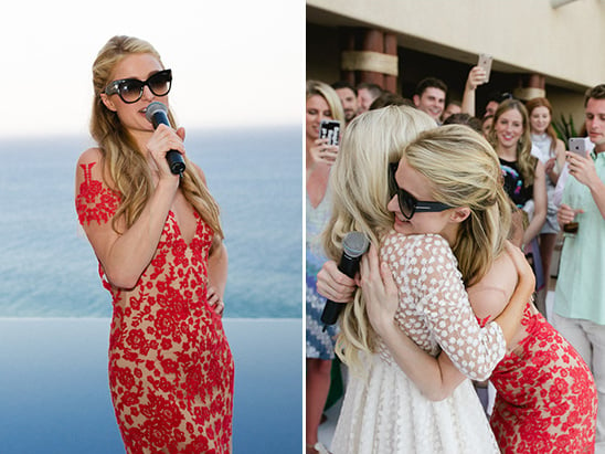 Paris Hilton speech at Brooke's wedding @weddingchicks