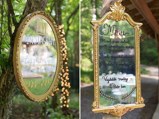 mirror wedding signs @weddingchicks