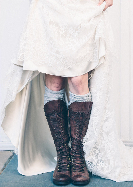 wedding boots @weddingchicks