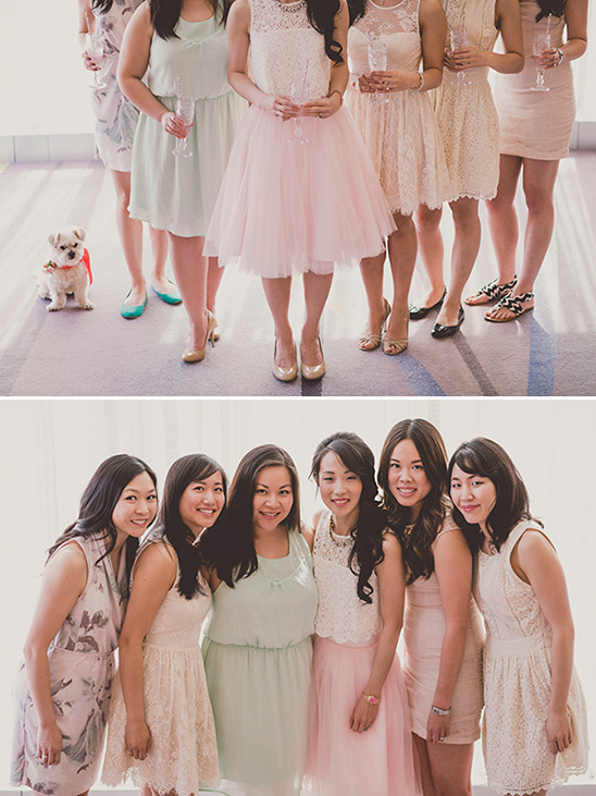 lovely ladies in pastel @weddingchicks