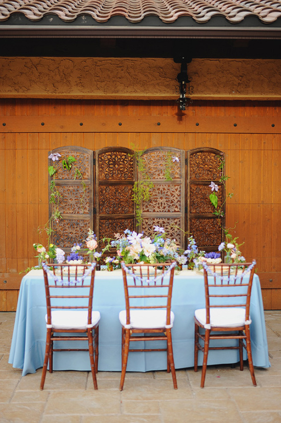 whimsical blue reception ideas @weddingchicks