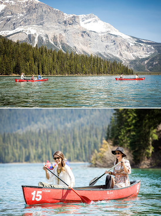 canoeing on the lake @weddingchicks