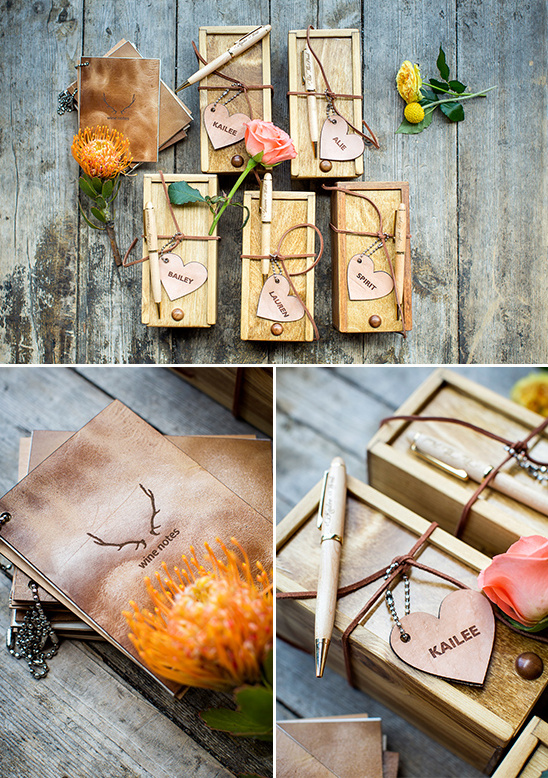 wooden bridesmaid gift box @weddingchicks