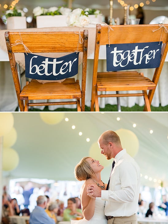 sweetheart chair signs @weddingchicks