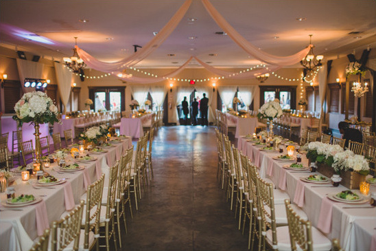 gold white and pink reception @weddingchicks