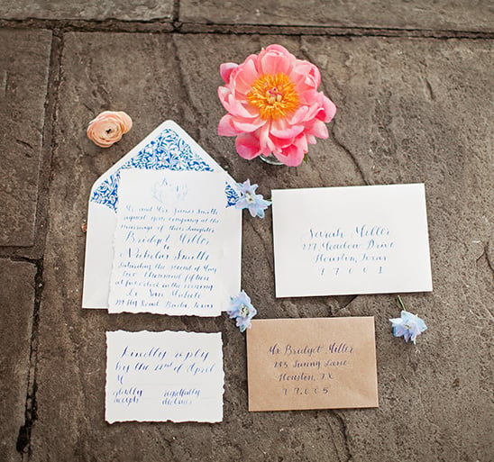 calligraphy invitation ideas @weddingchicks
