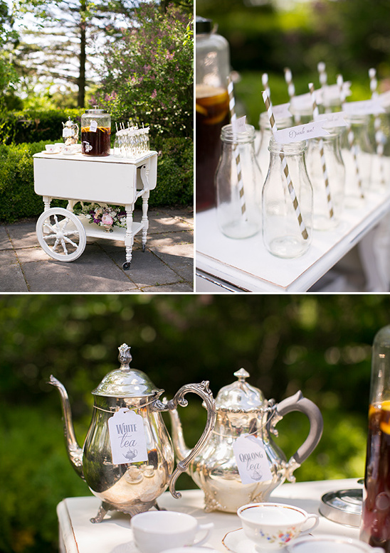 darling vintage tea cart @weddingchicks