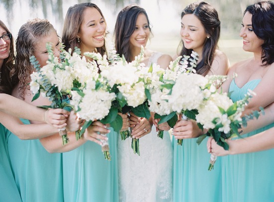 white-and-teal-wedding-in-florida