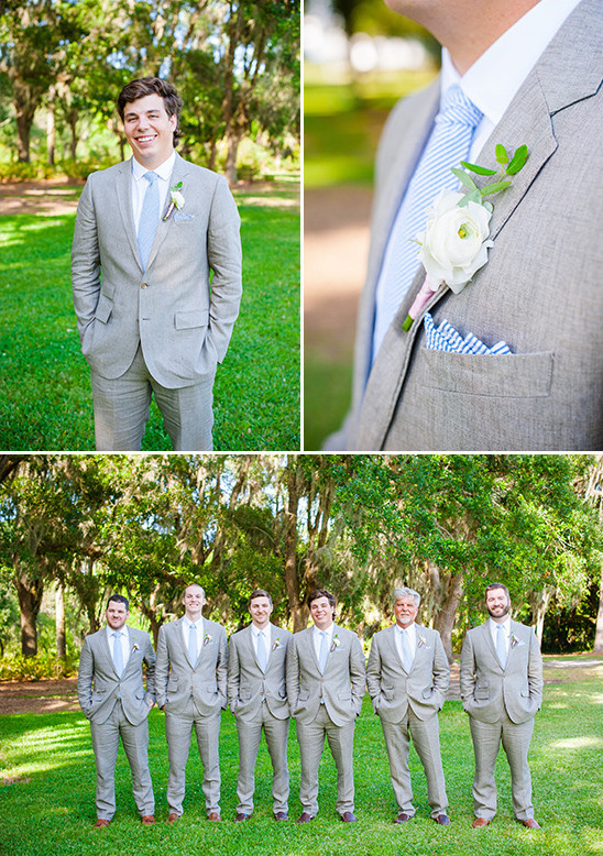 light grey and blue groom look @weddingchicks