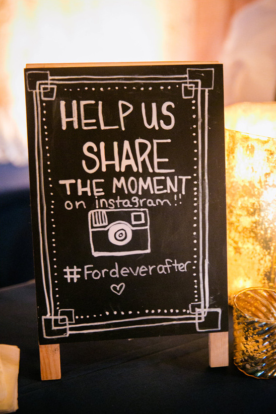 Share wedding photos on Instagram: #Fordeverafter